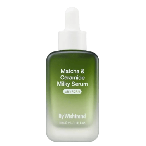 Відновлююча сироватка з матчею та керамідами By Wishtrend Matcha & Ceramide Milky Serum